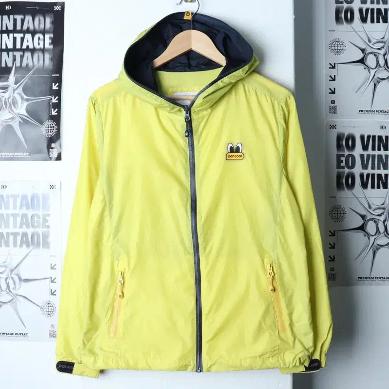 [BUNJANG] Pancoat Lightweight Nylon Zip-Up Jacket / (M) 팬콧 집업 바람막이 점퍼자켓 풀집업 연그린 경량 나일론-177F9