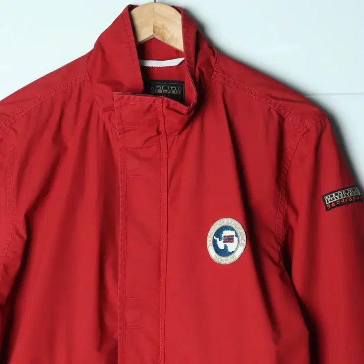[BUNJANG] Napapijri Windbreaker Jacket / (M-L) 나파피리 집업 바람막이 점퍼자켓 블루종 테크 버건디-17765