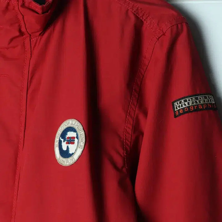 [BUNJANG] Napapijri Windbreaker Jacket / (M-L) 나파피리 집업 바람막이 점퍼자켓 블루종 테크 버건디-17765