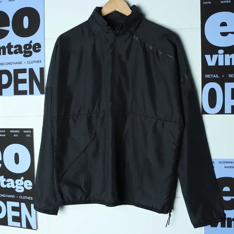 [BUNJANG] Adidas Windbreaker Jacket / (L) 아디다스 집업 바람막이 점퍼자켓 블랙 운동 러닝 런닝-17766