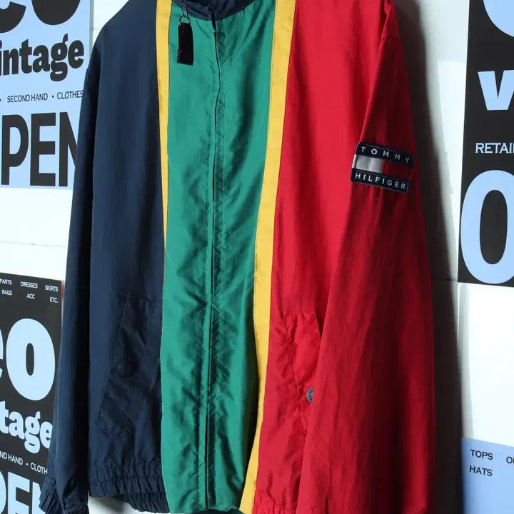 [BUNJANG] Tommy Hilfiger 90s Windbreaker Jacket / W(L) 타미힐피거 집업 바람막이 점퍼자켓 90s 년대-17771
