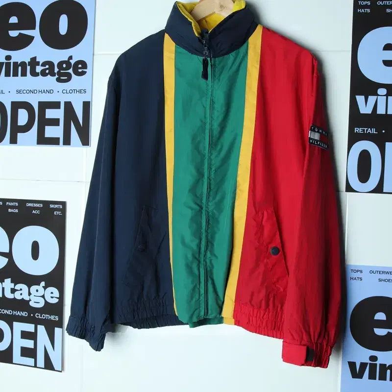 [BUNJANG] Tommy Hilfiger 90s Windbreaker Jacket / W(L) 타미힐피거 집업 바람막이 점퍼자켓 90s 년대-17771
