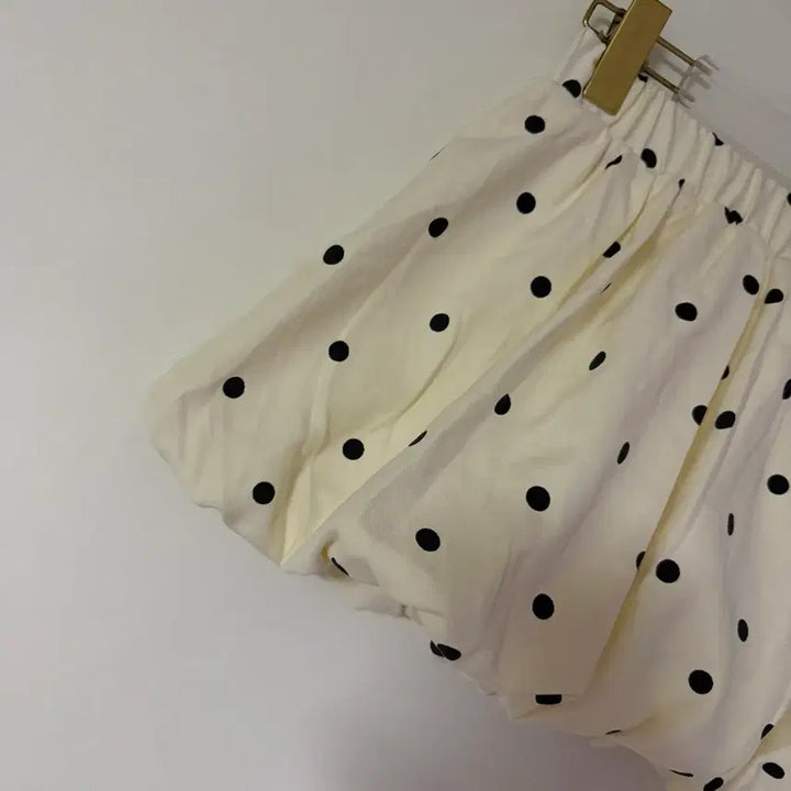 [BUNJANG] Dot Mini Skirt (Ivory) / 새상품 도트 미니스커트 (아이보리)
