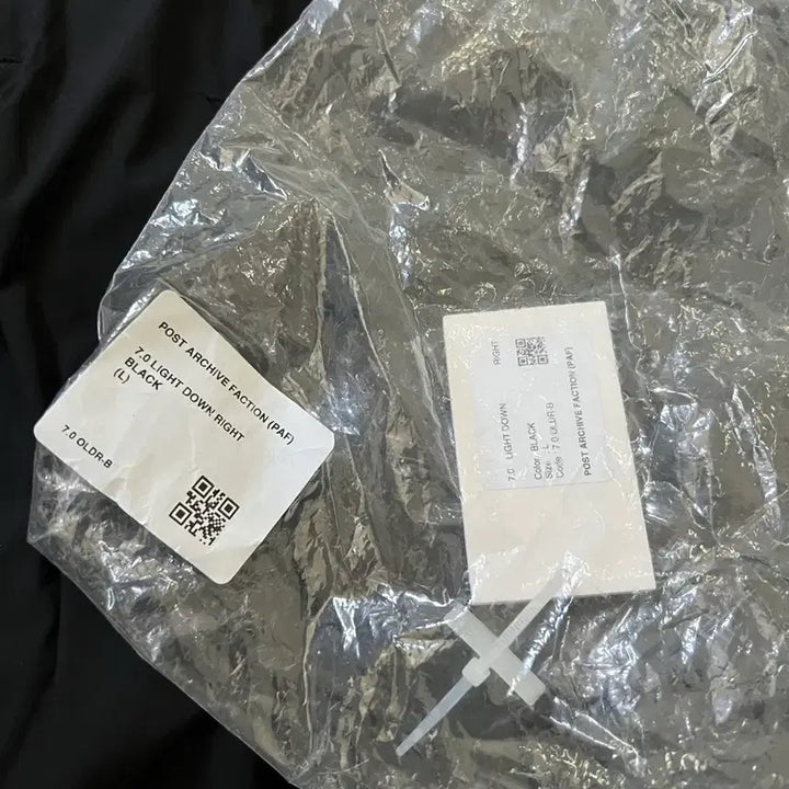 [BUNJANG] Post Archive Faction PAF 7.0 Light Down Padded Jacket / (L) PAF 7.0 라이트 다운 패딩 블랙 포스트아카이브팩션