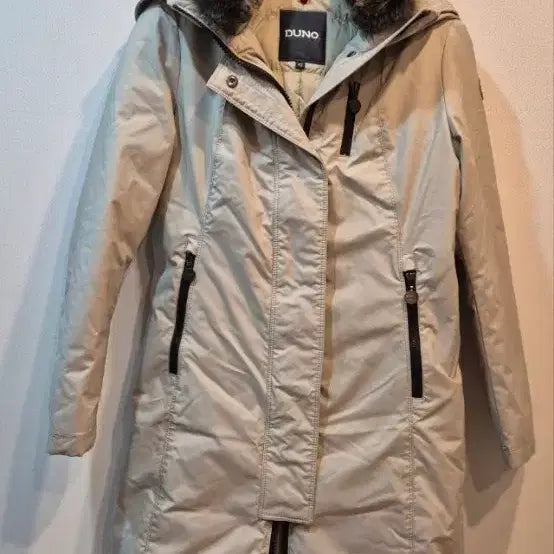 [BUNJANG] Duno Ivory Hooded Down Padded Coat / 듀노 여성 패딩 코트 아이보리