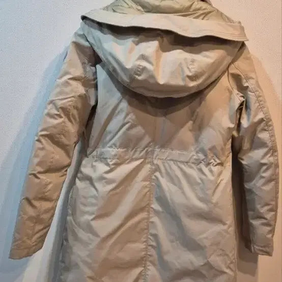 [BUNJANG] Duno Ivory Hooded Down Padded Coat / 듀노 여성 패딩 코트 아이보리