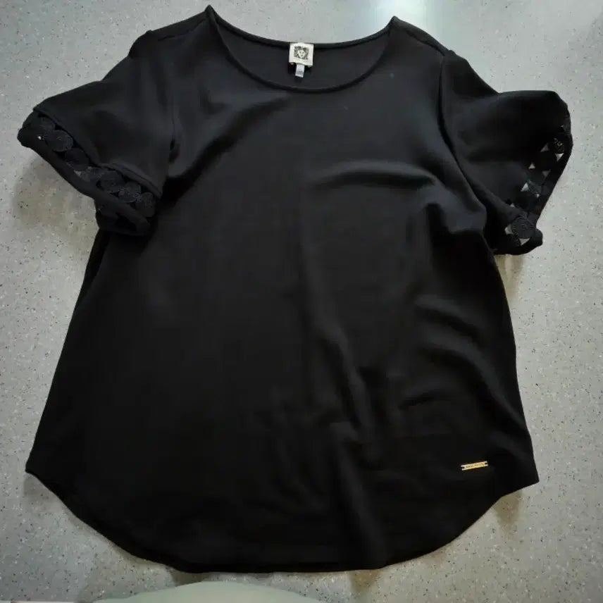 [BUNJANG] Anne Klein Black T-shirt XL / 백화점 앤클라인 블랙 티셔츠 XL