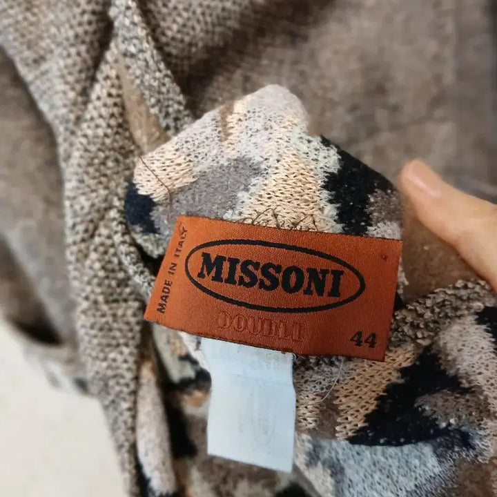 [BUNJANG] Missoni Patterned Long Knit Coat / 미쏘니 패턴 롱 코트