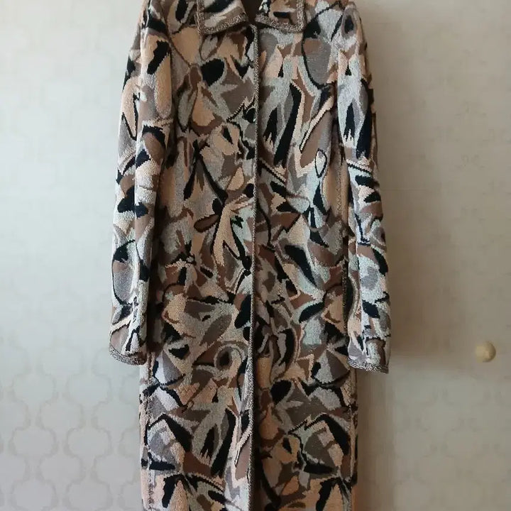 [BUNJANG] Missoni Patterned Long Knit Coat / 미쏘니 패턴 롱 코트