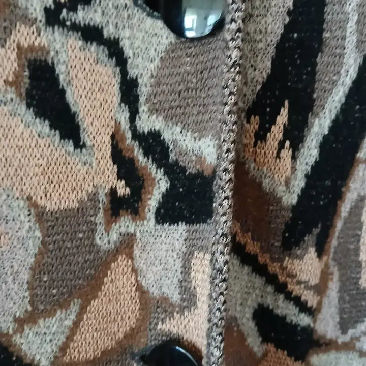 [BUNJANG] Missoni Patterned Long Knit Coat / 미쏘니 패턴 롱 코트