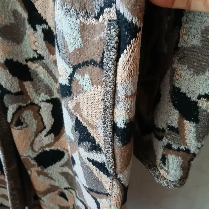 [BUNJANG] Missoni Patterned Long Knit Coat / 미쏘니 패턴 롱 코트
