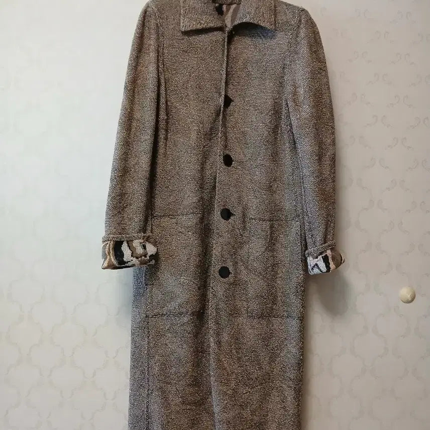 [BUNJANG] Missoni Patterned Long Knit Coat / 미쏘니 패턴 롱 코트