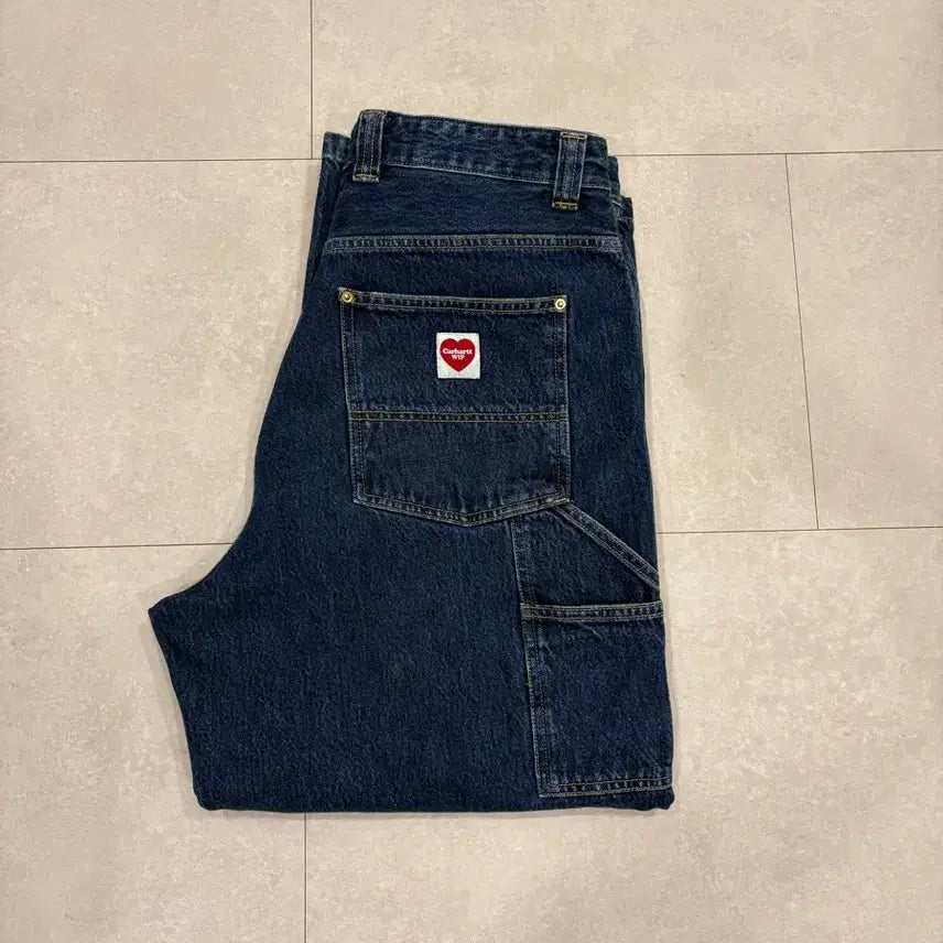 [BUNJANG] Carhartt WIP Double Knee Carpenter Denim L / 칼하트wip 더블니 카펜더 데님 L