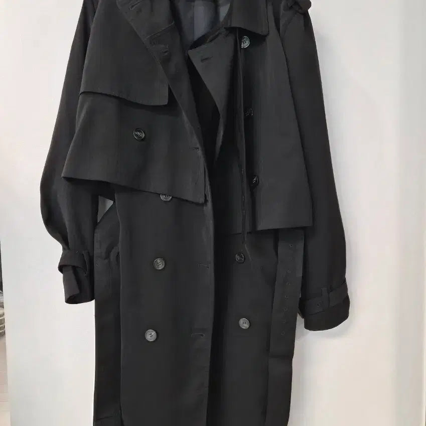 [BUNJANG] Black Layered Trench Coat (Long/Short/Vest) / [3-way] 활용도 갑! 블랙 레이어드 트렌치코트 (롱/숏/베스트)