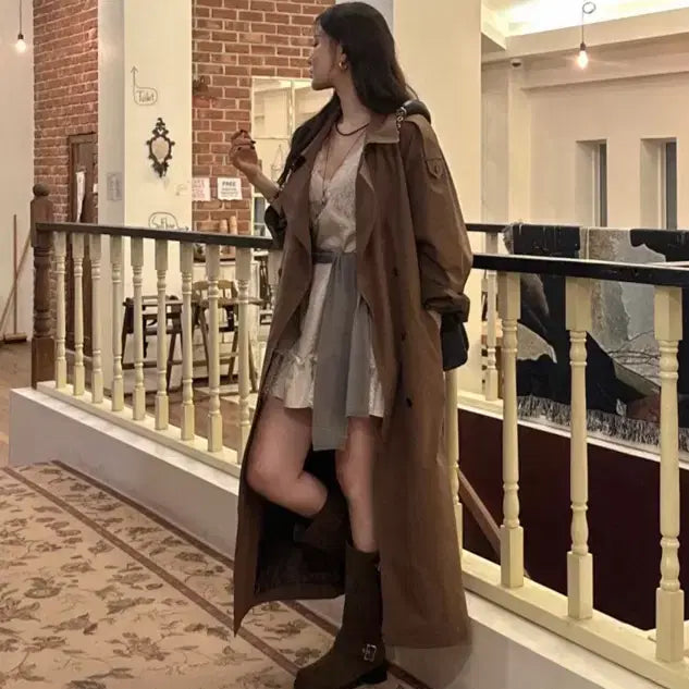 [BUNJANG] Post Motion Long Trench Coat / 포스트모니션 롱 트렌치 코트
