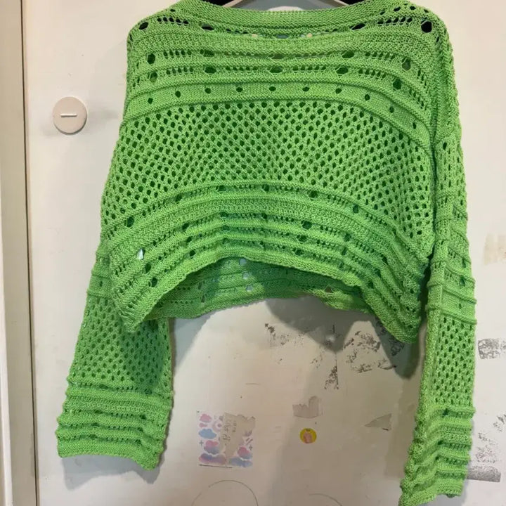 [BUNJANG] Egoist Crop Knit Top / EGOIST 에고이스트 크롭 니트