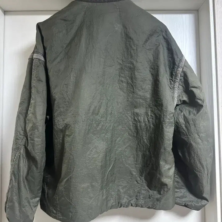 [BUNJANG] Polytelu Liner Used Olive Quilted Green Jacket / 폴리테루 라이너 유즈드 올리브 퀄티드그린 4사이즈