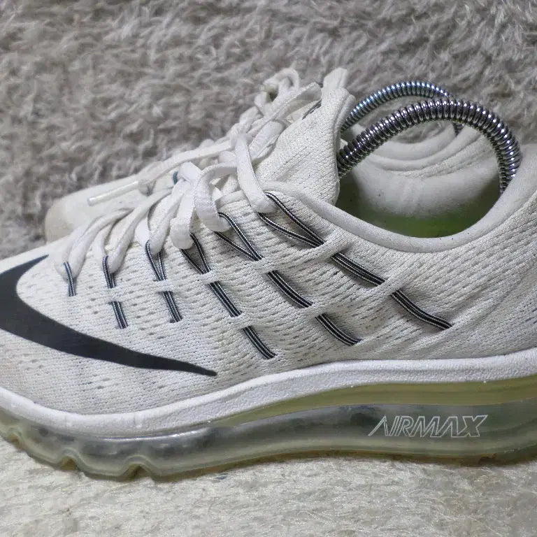 [BUNJANG] Nike Air Max 2016 White Sneakers / 후루룩구제 240 나이키 에어맥스 2016 화이트 운동화 중고 신발
