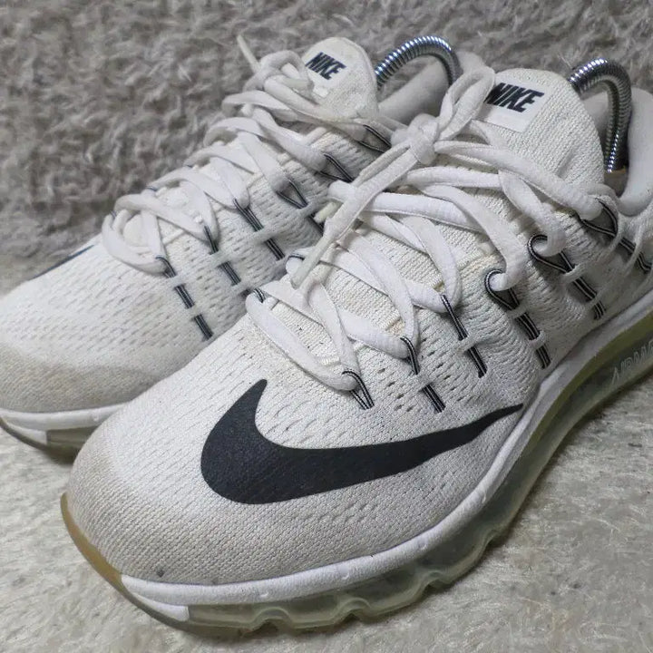 [BUNJANG] Nike Air Max 2016 White Sneakers / 후루룩구제 240 나이키 에어맥스 2016 화이트 운동화 중고 신발