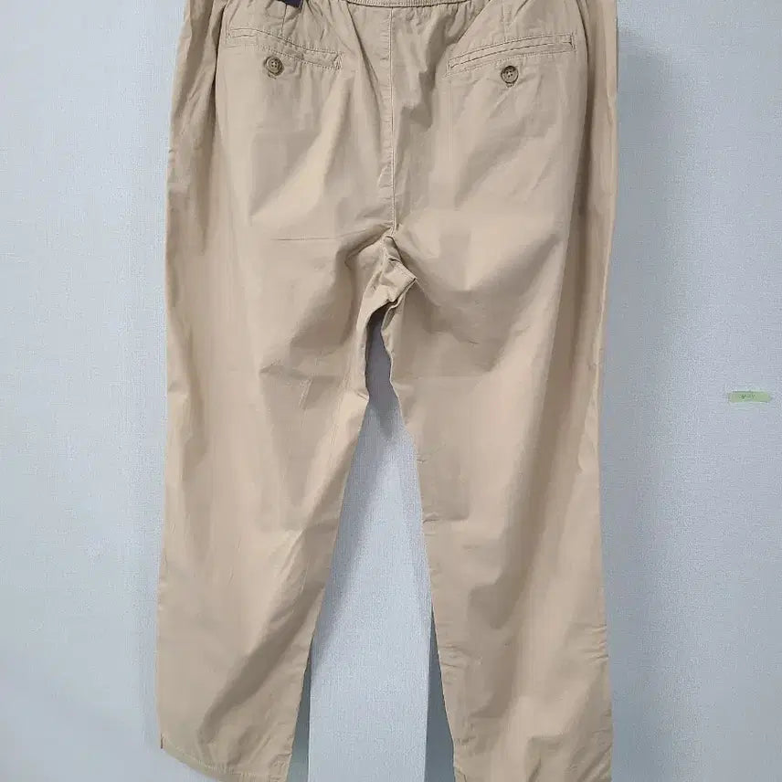 [BUNJANG] UGIZ Beige Cotton Pants / UGIZ 베이지색 면바지 허리밴딩 새상품