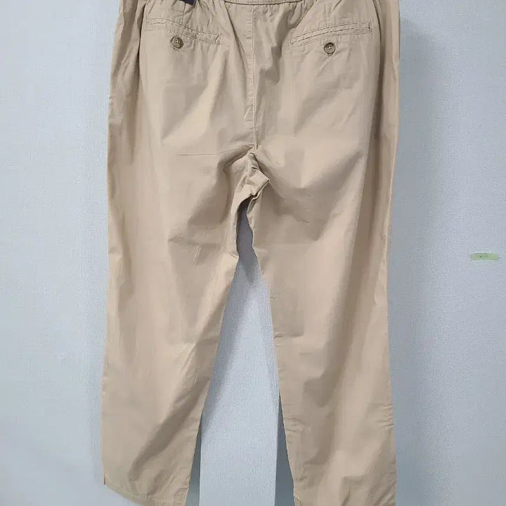 [BUNJANG] UGIZ Beige Cotton Pants / UGIZ 베이지색 면바지 허리밴딩 새상품