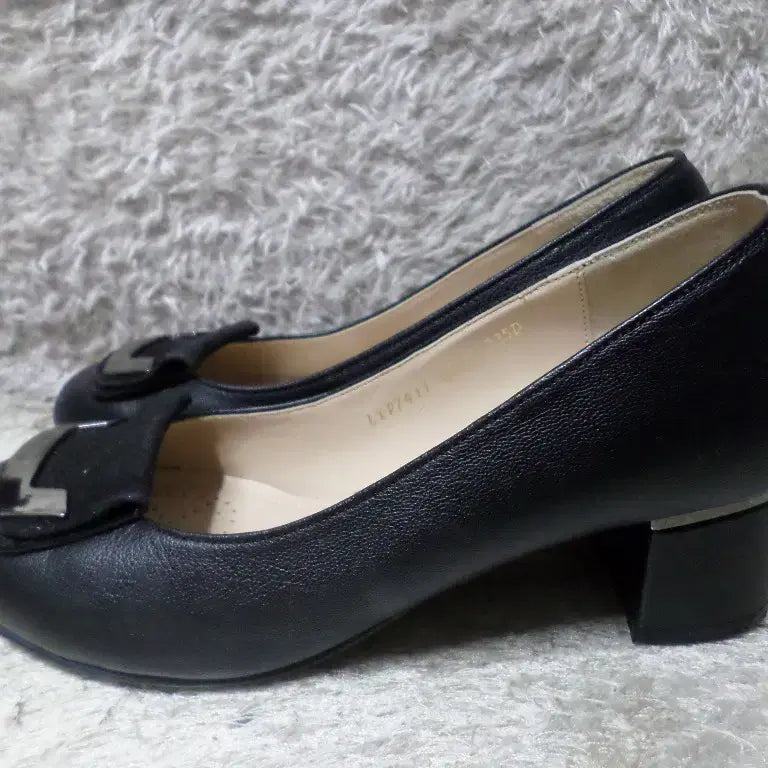 [BUNJANG] Kumkang Xenia Loafers - Black, Used / 후루룩구제 235 금강 제니아 구두 로퍼 블랙 굽5 중고 신발