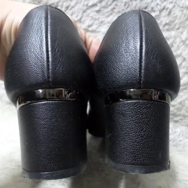 [BUNJANG] Kumkang Xenia Loafers - Black, Used / 후루룩구제 235 금강 제니아 구두 로퍼 블랙 굽5 중고 신발