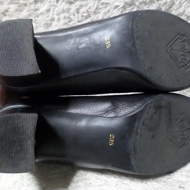 [BUNJANG] Kumkang Xenia Loafers - Black, Used / 후루룩구제 235 금강 제니아 구두 로퍼 블랙 굽5 중고 신발