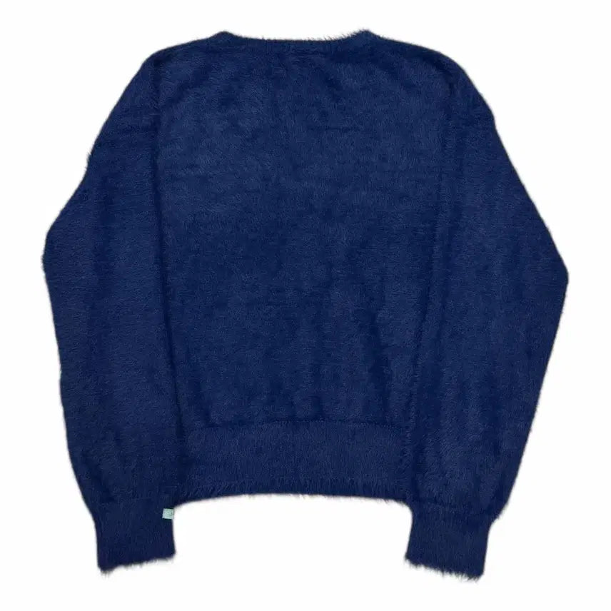 [BUNJANG] InstantFunk Hairy Volume Boucle Knit Navy 0 / 인스턴트펑크 헤어리 불륨 부클 니트 네이비 0
