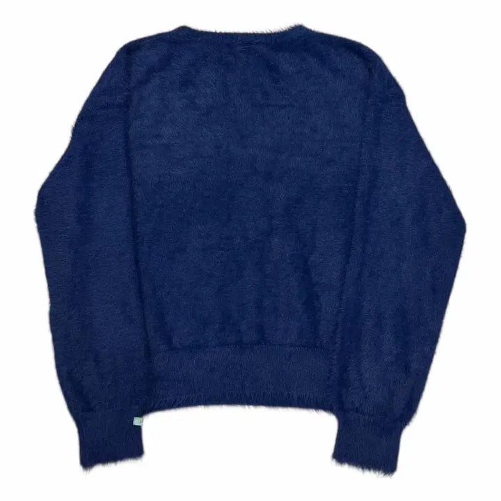 [BUNJANG] InstantFunk Hairy Volume Boucle Knit Navy 0 / 인스턴트펑크 헤어리 불륨 부클 니트 네이비 0