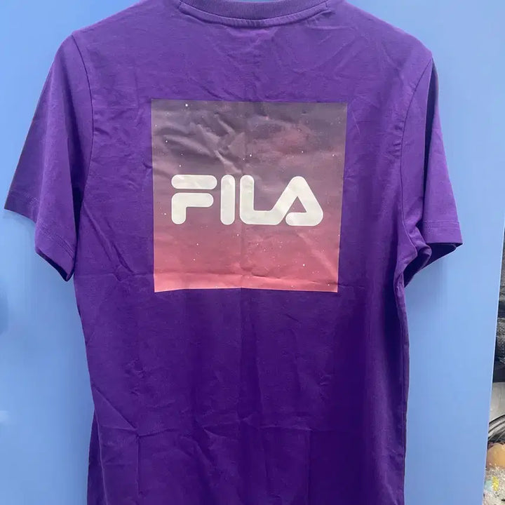 [BUNJANG] BTS FILA Purple T-Shirt (M) / BTS 방탄 콜라보 FILA 휠라 보라색 반팔 티셔츠 M
