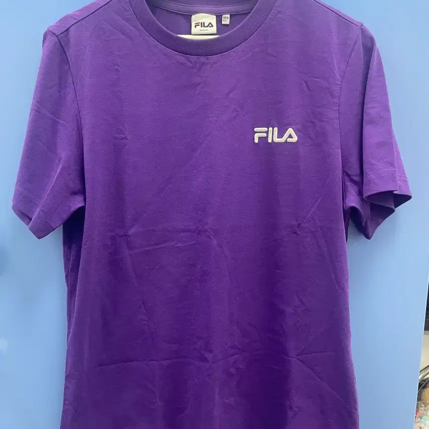 [BUNJANG] BTS FILA Purple T-Shirt (M) / BTS 방탄 콜라보 FILA 휠라 보라색 반팔 티셔츠 M