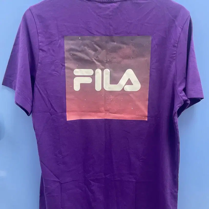 [BUNJANG] BTS FILA Purple T-Shirt (M) / BTS 방탄 콜라보 FILA 휠라 보라색 반팔 티셔츠 M