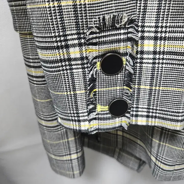[BUNJANG] EGOIST Check Double Long Jacket (Size 66) / EGOIST 에고이스트 체크 더블 롱 자켓66