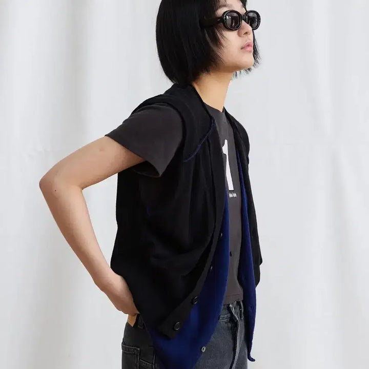 [BUNJANG] Flavism Layered Knit Vest / 플라비즘 레이어드 니트 베스트 조끼 새제품 싸게 팔아요