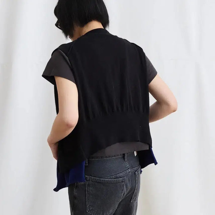 [BUNJANG] Flavism Layered Knit Vest / 플라비즘 레이어드 니트 베스트 조끼 새제품 싸게 팔아요
