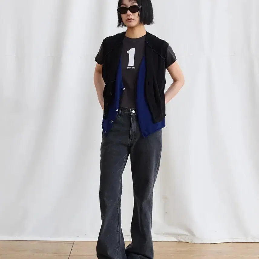 [BUNJANG] Flavism Layered Knit Vest / 플라비즘 레이어드 니트 베스트 조끼 새제품 싸게 팔아요