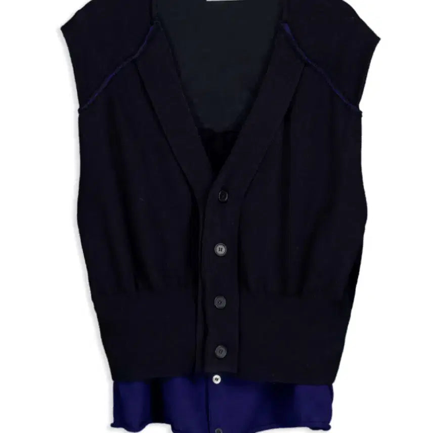 [BUNJANG] Flavism Layered Knit Vest / 플라비즘 레이어드 니트 베스트 조끼 새제품 싸게 팔아요