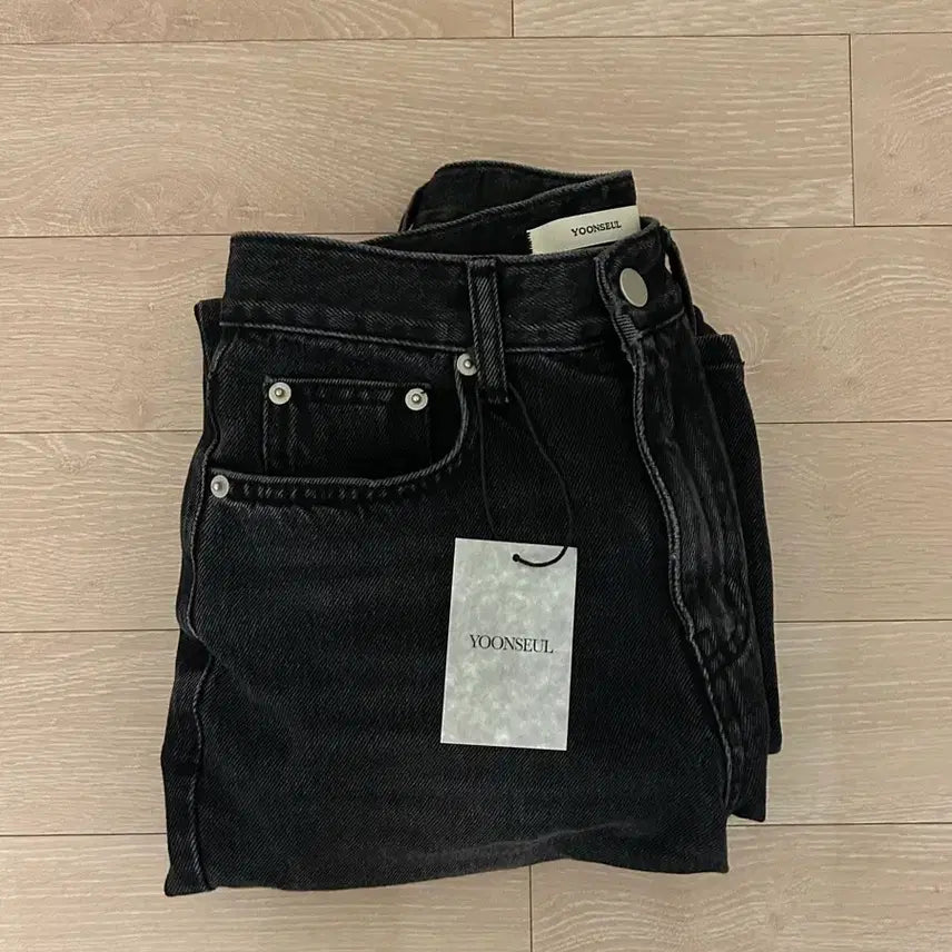 [BUNJANG] Yoonseul Shop Grayish Black Denim Jeans / 윤슬샵 grayish 흑청 데님