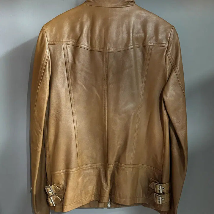 [BUNJANG] Carrera Brown Leather Jacket (Size 55) / 까레라 브라운 양가죽 자켓 55사이즈