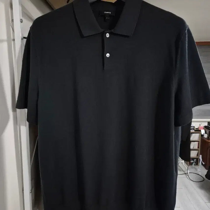 [BUNJANG] Theory Goris XL Charcoal Polo Shirt / 띠어리 PK 카라티 고리스 XL 챠콜