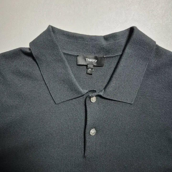 [BUNJANG] Theory Goris XL Charcoal Polo Shirt / 띠어리 PK 카라티 고리스 XL 챠콜