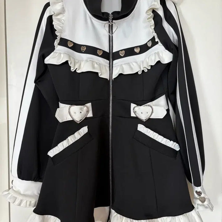 [BUNJANG] Dear My Love Frill Made Jersey One-Piece Dress / 디어마이러브 프릴메이드 져지원피스