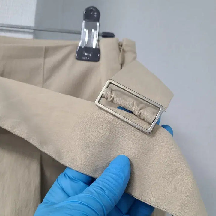[BUNJANG] MIXXO Beige Belt Wide Pants / MIXXO 미쏘  베이지 벨트 와이드 팬츠 26
