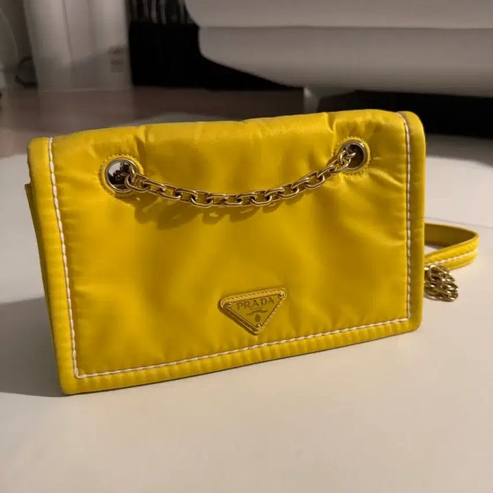[BUNJANG] Prada Chain Tessuto Shoulder Bag / 프라다 체인테수토