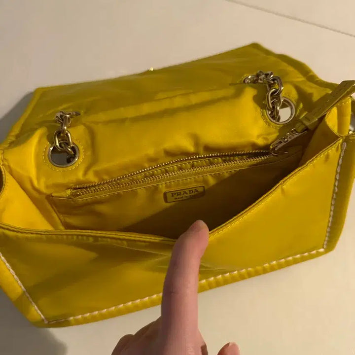 [BUNJANG] Prada Chain Tessuto Shoulder Bag / 프라다 체인테수토