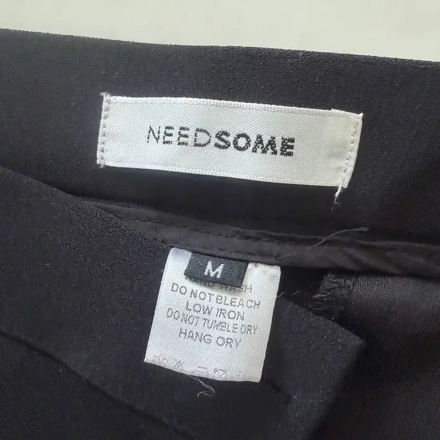 [BUNJANG] Black Bending Straight-Leg Slacks (Size M) / 검정 밴딩 일자 슬랙스 m