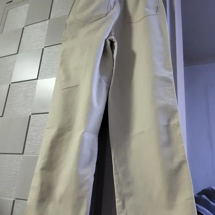 [BUNJANG] Ivory Wide Cotton Pants / 아이보리 와이드 면바지