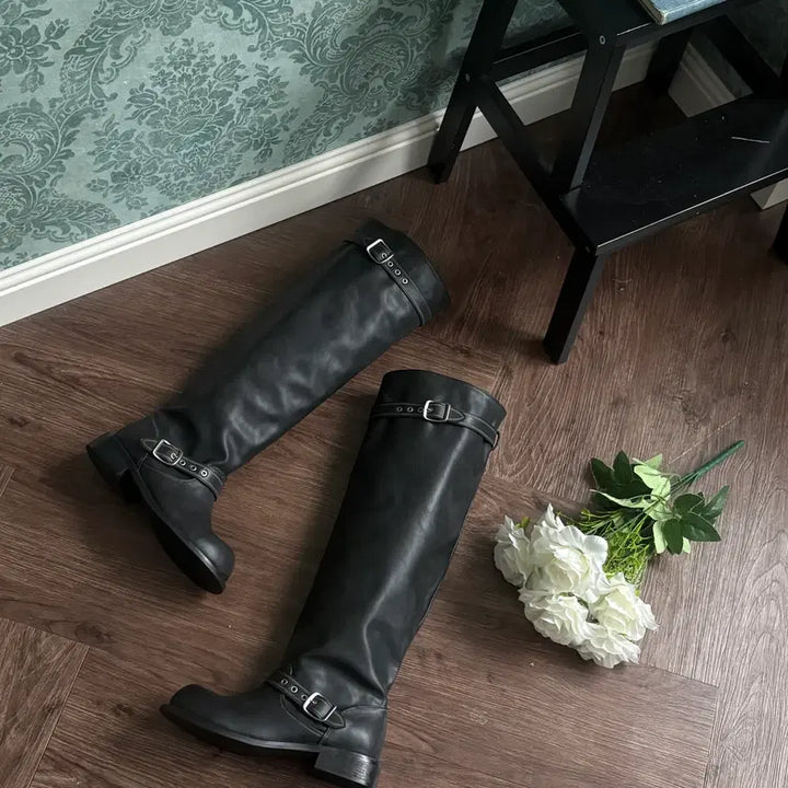 [BUNJANG] Nigh High Three-Way 3.5cm Long Boots / 