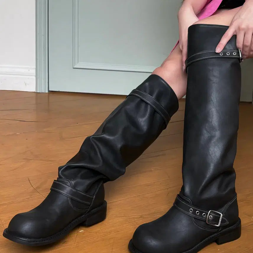 [BUNJANG] Nigh High Three-Way 3.5cm Long Boots / 